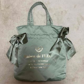 メゾンドフルール(Maison de FLEUR)のMaison de FLEUR ダブルリボン トートバッグ(トートバッグ)