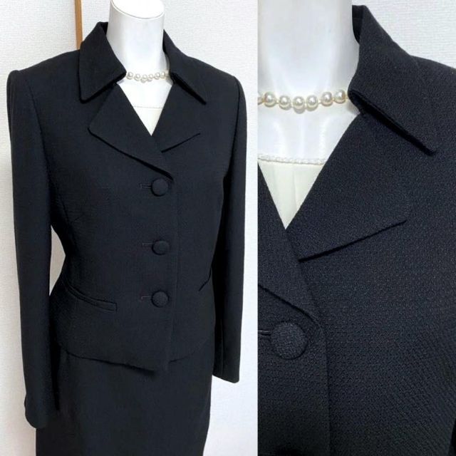 ◎当日発送可能【美品】ユキトリイ 高級喪服礼服 テーラード 9号-