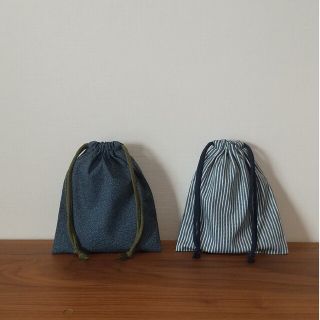 【47】巾着袋 給食袋 2点セット ハンドメイド(外出用品)