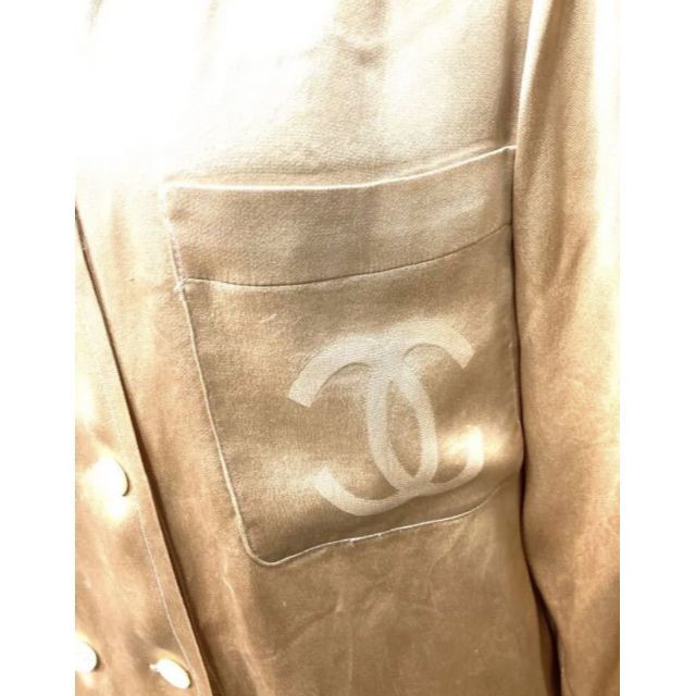 誠実 織り柄チェック CHANEL シルクのブラウス ニューヨーク正規店購入