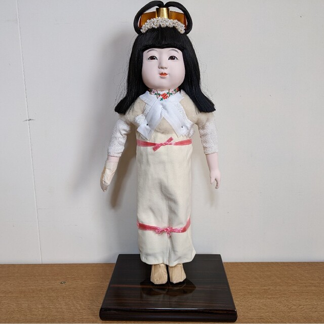 市松人形 豊徳斎 元賀章介作 女の子 裸 ボディのみ 台付き 着せ替え人形