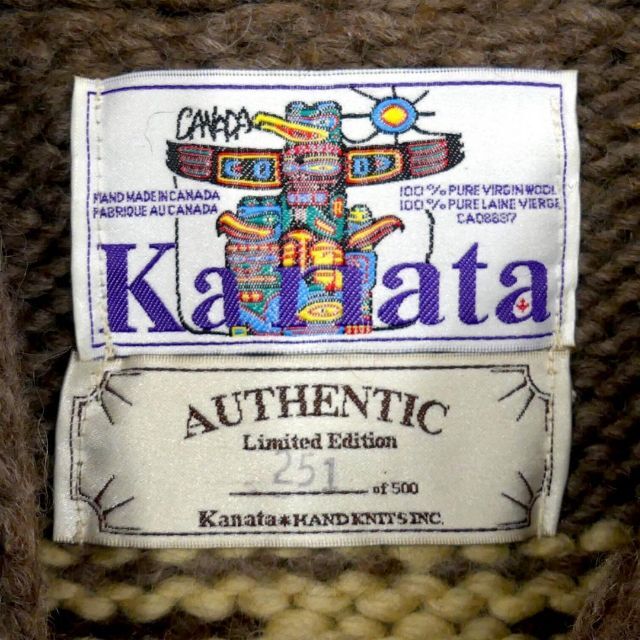 カウチン セーター kanata ニット XL カナダ製 カナタ HN1768 【 開梱