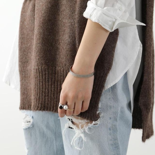 ○新品/正規品○ MAISON MARGIELA メゾン ロゴ ブレス/8mm | www