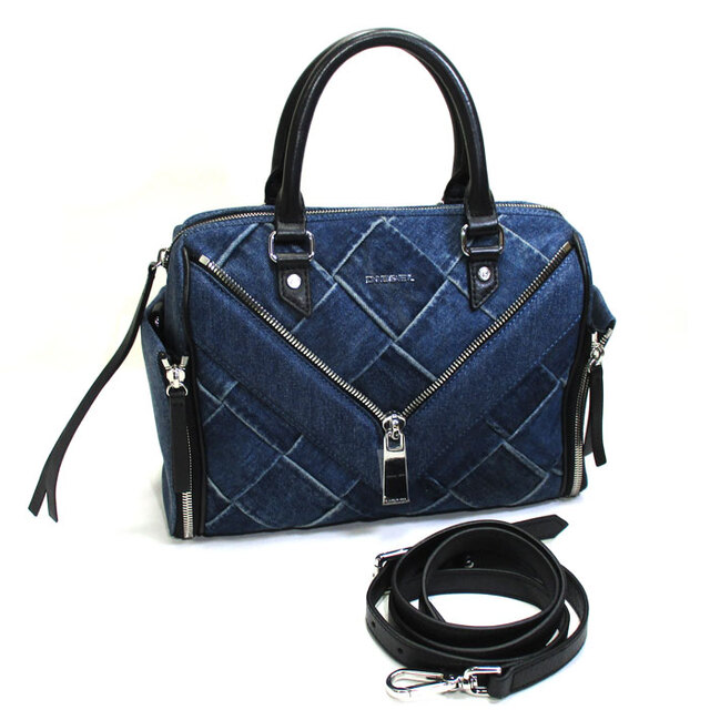 DIESEL ディーゼル 2Wayデニム ハンドバッグ ショルダーバッグ DIESEL ディーゼル 2Wayデニム ハンドバッグ ショルダーバッグ