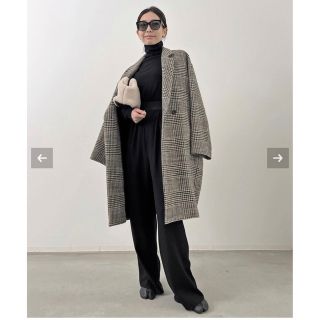 アパルトモンドゥーズィエムクラス(L'Appartement DEUXIEME CLASSE)のL'Appartement Check W Coat(ロングコート)