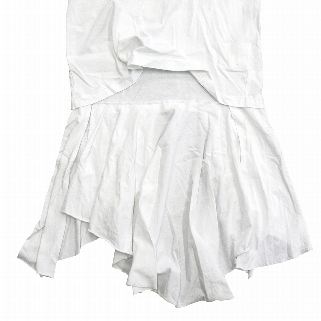 COMME des GARCONS HOMME PLUS(コムデギャルソンオムプリュス)の20ss コムデギャルソンオムプリュス スカート ドッキング ロング Tシャツ メンズのトップス(Tシャツ/カットソー(半袖/袖なし))の商品写真