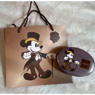 ディズニー(Disney)のDisney GODIVAの缶　ショップ袋(ショップ袋)