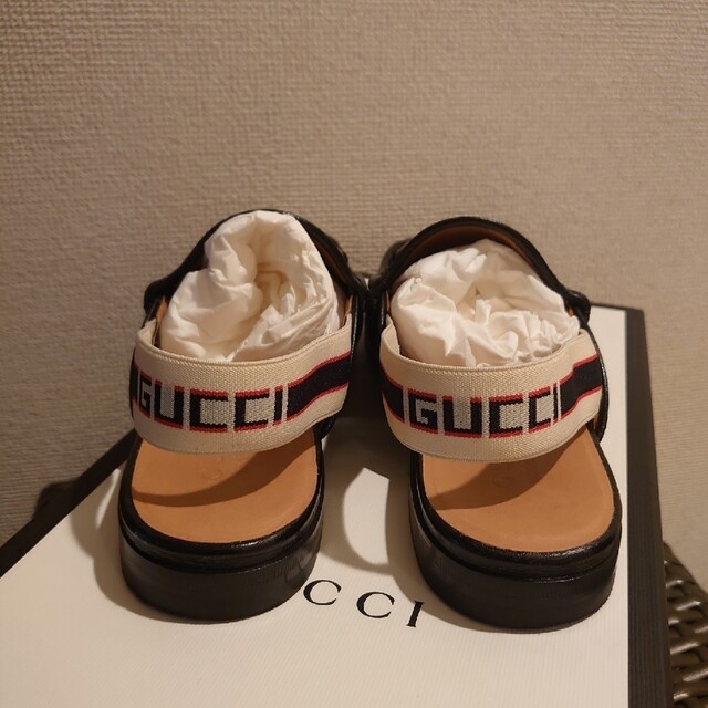 Gucci - 三連休割引きGUCCI 6 ホースビット レザー ローファーサンダル