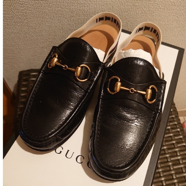 Gucci - 三連休割引きGUCCI 6 ホースビット レザー ローファーサンダル