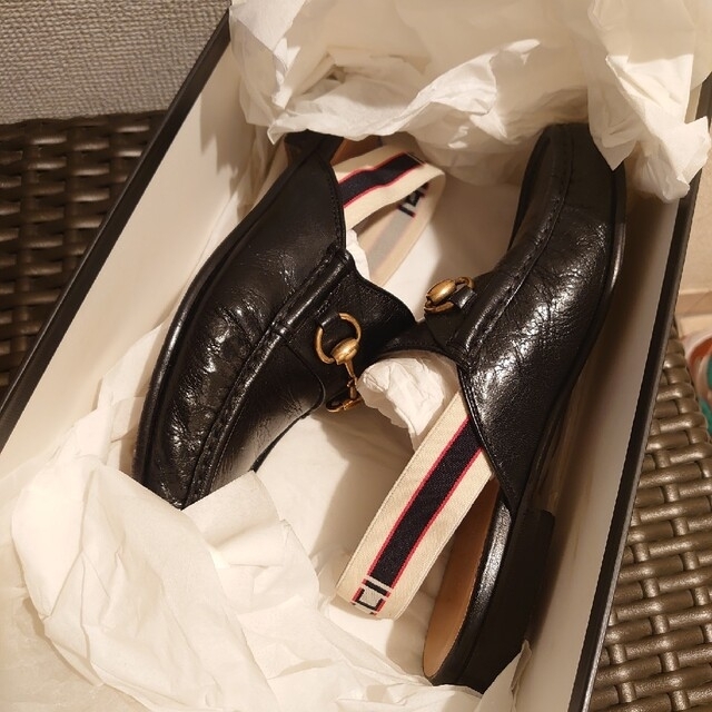 Gucci - 三連休割引きGUCCI 6 ホースビット レザー ローファーサンダル