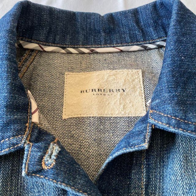 【2023A/W新作★送料無料】ジャケット/アウターBurberry London バーバリーデニムジャケット 袖ベルト UK 6