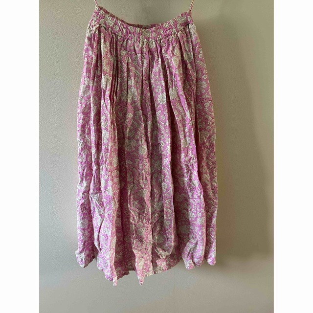 美品 SZ Blockprints ロンハーマン スカート ピンク Sz - ロングスカート