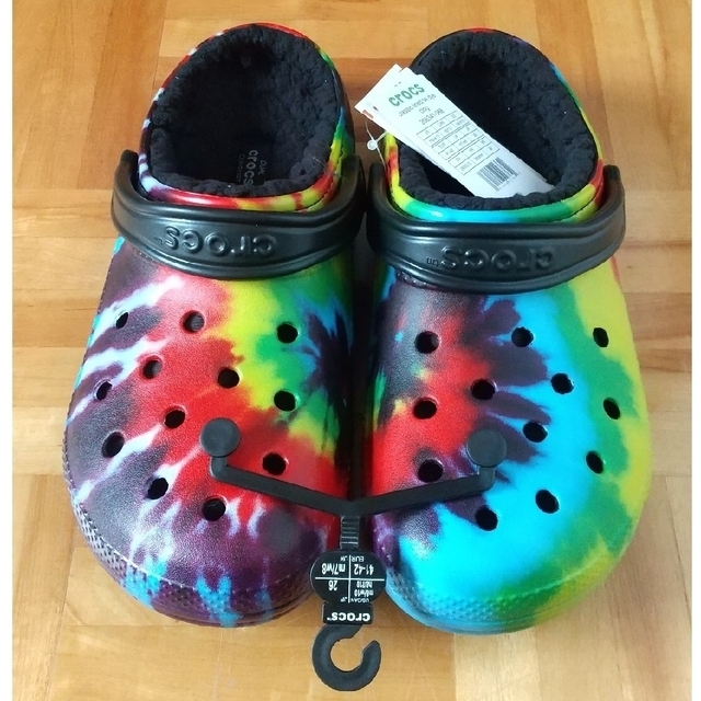 crocs(クロックス)のボア付き クロックス　classic lined the dye clog メンズの靴/シューズ(サンダル)の商品写真
