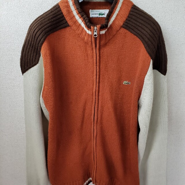 90s French　LACOSTE フレンチラコステ　アクリルブルゾン　XL