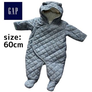 ベビーギャップ(babyGAP)のbabyGAP クマ耳 ジャンプスーツ 60cm カバーオール(カバーオール)