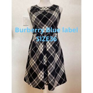バーバリーブルーレーベル(BURBERRY BLUE LABEL)のBurberry Blue label ワンピースノバチェックスモークドチェック(ミニワンピース)