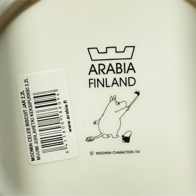 ARABIA(アラビア)の【未使用】ARABIA アラビア ムーミン セレブレーション ビスケットジャー インテリア/住まい/日用品のキッチン/食器(食器)の商品写真