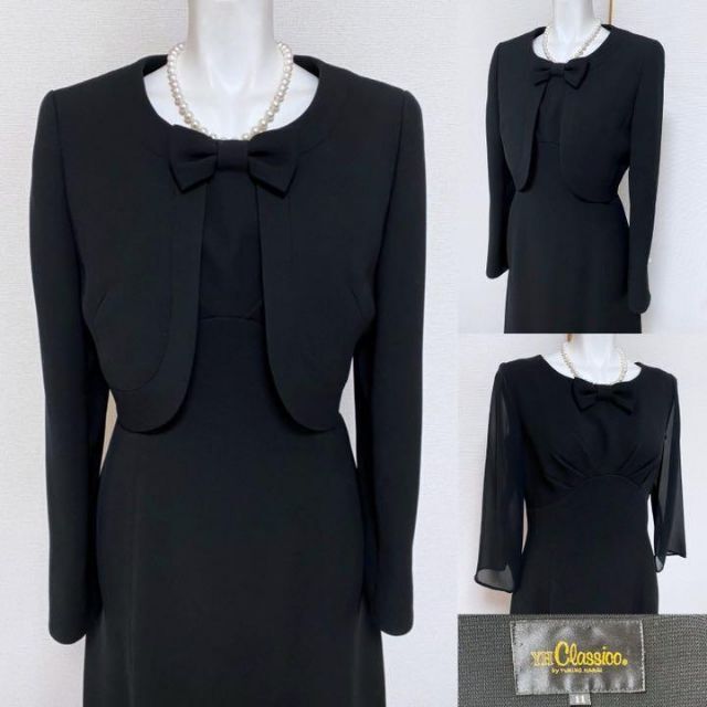 激安の ⁑【美品】ユキコハナイ ブラックフォーマル 高級喪服礼服 40代