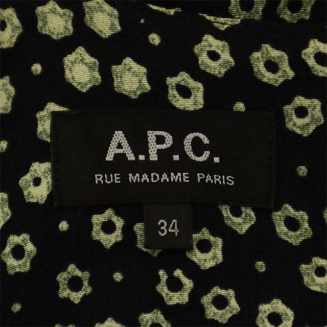 アーペーセー 総柄 長袖ワンピース 34 A.P.C. レディース   【230124】