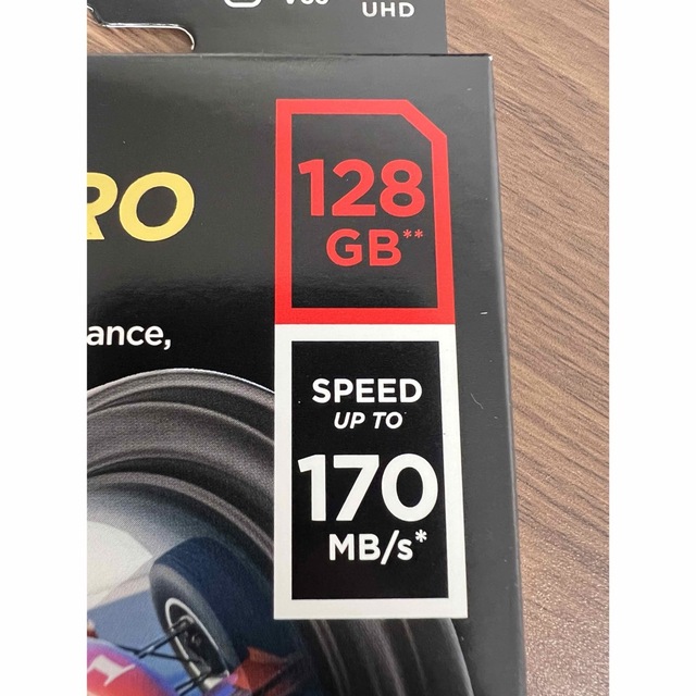 SanDisk(サンディスク)のサンディスク  Sandisk Extreme pro SDカード　128GB スマホ/家電/カメラのPC/タブレット(PC周辺機器)の商品写真