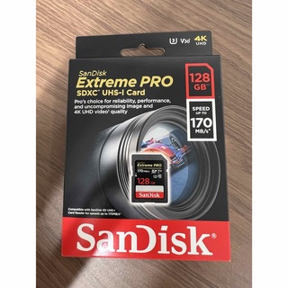 サンディスク(SanDisk)のサンディスク  Sandisk Extreme pro SDカード　128GB(PC周辺機器)