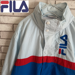 フィラ(FILA)の激レア FILA フィラ ナイロンジャケット 刺繍入り 企業ロゴ ミックカラーS(ナイロンジャケット)