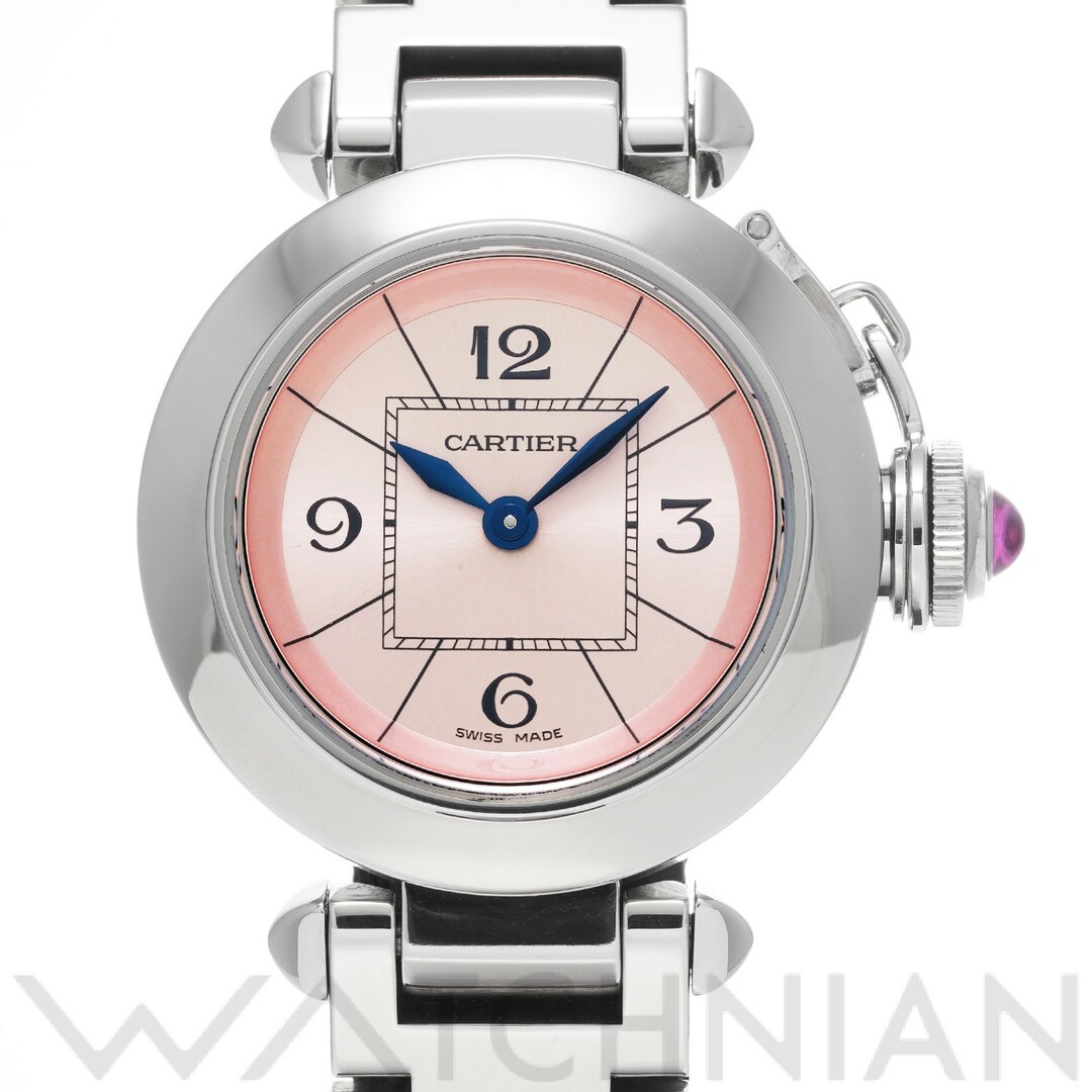 Cartier - 中古 カルティエ CARTIER W3140008 ピンク レディース 腕時計