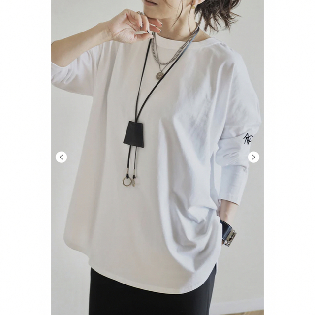 ANIECA(アニーカ)のいちご様専用◆ANIECA Embroidery Long T-Shirt レディースのトップス(Tシャツ(長袖/七分))の商品写真