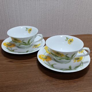 ノリタケ(Noritake)のるびあん様専用です！Noritake カップ&ソーサー 2客セット(グラス/カップ)