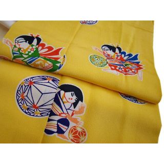 限定品在庫 「縁」150cm~156cm ちりめん 小紋 正絹 U243