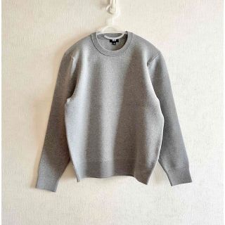 ユニクロ(UNIQLO)の未使用 ユニクロ ウォッシャブルストレッチミラノリブクルーネックセーター M(ニット/セーター)