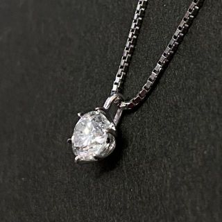 Pt900　高品質ダイヤモンド　ネックレス　D0.525ct　Ｇ　SI-2