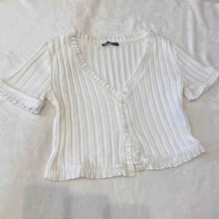 ザラ(ZARA)の【ZARA】クロップド丈トップス(Tシャツ(半袖/袖なし))