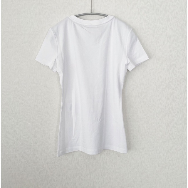MOSCHINO(モスキーノ)の【新品】MOSCHINO  モスキーノ   ロゴ 半袖Tシャツ ホワイト レディースのトップス(Tシャツ(半袖/袖なし))の商品写真