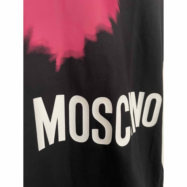 【新品】MOSCHINO モスキーノ ロゴ ブラック Tシャツワンピース