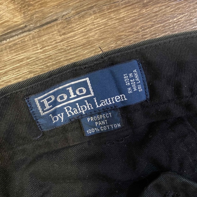 POLO RALPH LAUREN(ポロラルフローレン)のポロラルフローレン　メンズ黒チノパン　大きめサイズ メンズのパンツ(ワークパンツ/カーゴパンツ)の商品写真