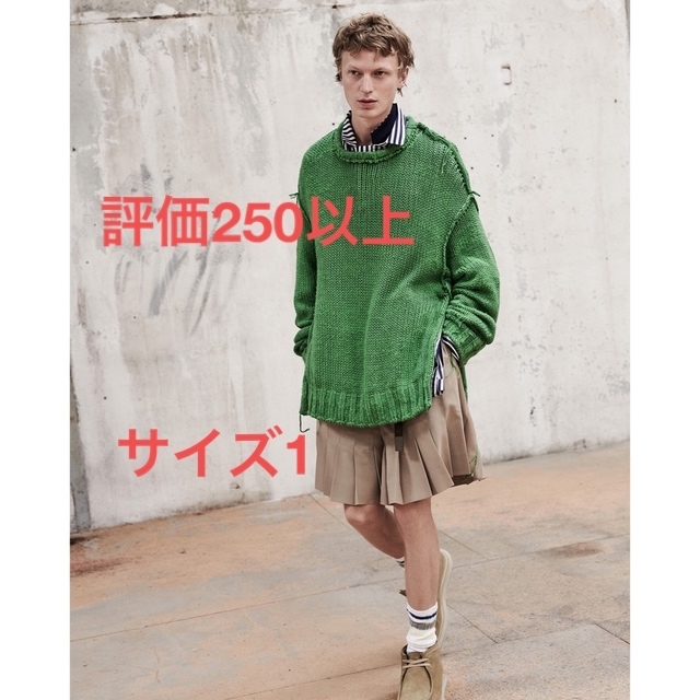 sacai(サカイ)のsacai 23SS  ニットknit グリーン サイズ1 メンズのトップス(ニット/セーター)の商品写真