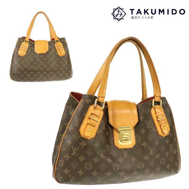 LOUIS VUITTON - ルイヴィトン トートバッグ グリート 中古 M55210 モノグラム ブラウン LOUIS VUITTON 【中古】 | 肩掛けショルダー バック レディース ファッション ブラウン ビトン LV ブランド ABランク