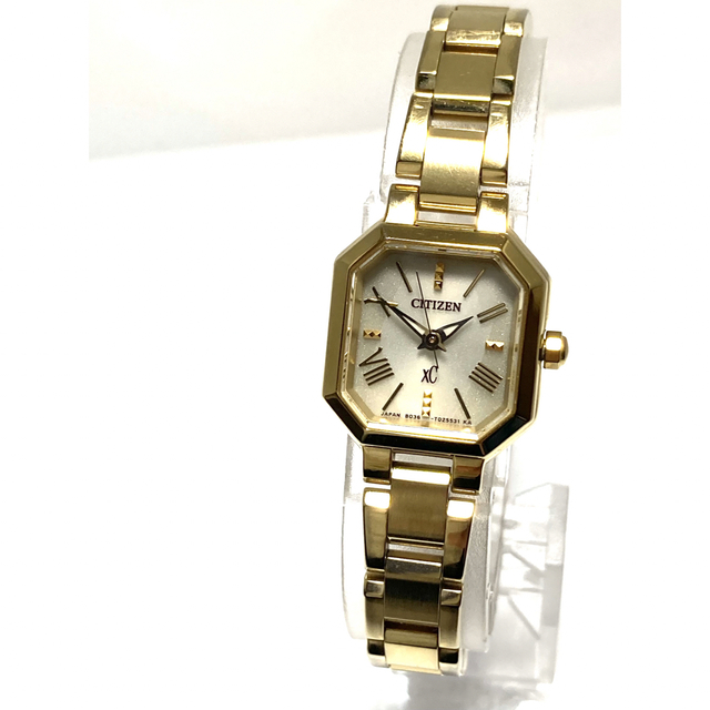 ひし型 美品! CITIZEN シチズン XC クロスシー 電池新品 レディース