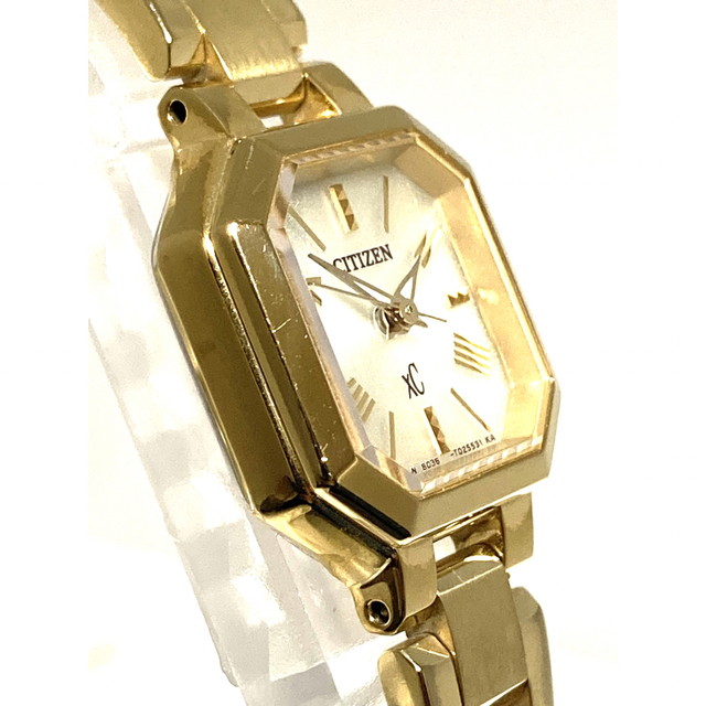 ひし型 美品! CITIZEN シチズン XC クロスシー 電池新品 レディース