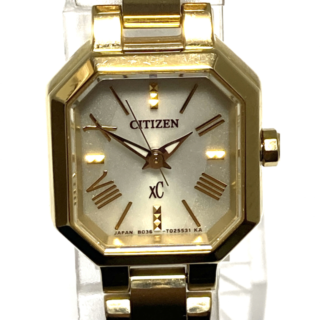 ひし型 美品! CITIZEN シチズン XC クロスシー 電池新品 レディース