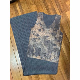 PLEATS PLEASE ISSEY MIYAKE - 希少⭐️シルバーインク転写プリーツ