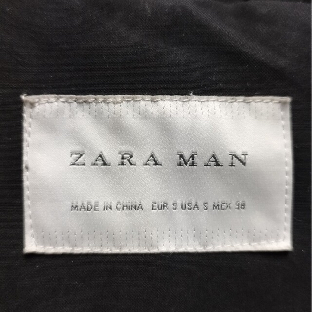 ZARA(ザラ)のZARA ファーフード ダウンコート ブラック サイズS（L） メンズのジャケット/アウター(ダウンジャケット)の商品写真