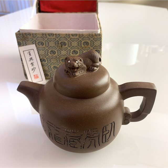 【未使用】中国茶器　高級品　ポット　インテリア　骨董品　ビンテージ　新品レア