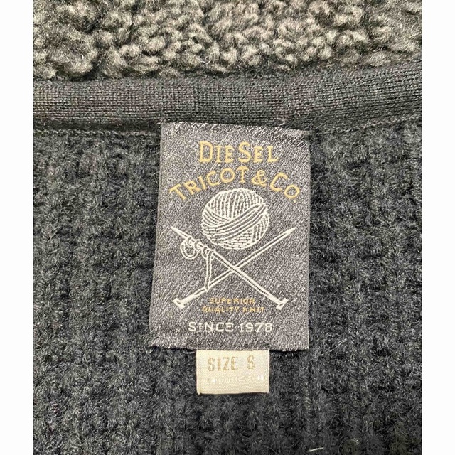 DIESEL(ディーゼル)のDIESEL ディーゼル ニット ブルゾン Sサイズ メンズのジャケット/アウター(ブルゾン)の商品写真