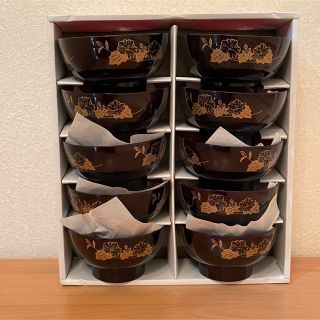 【新品】漆器　汁椀　10セット(食器)