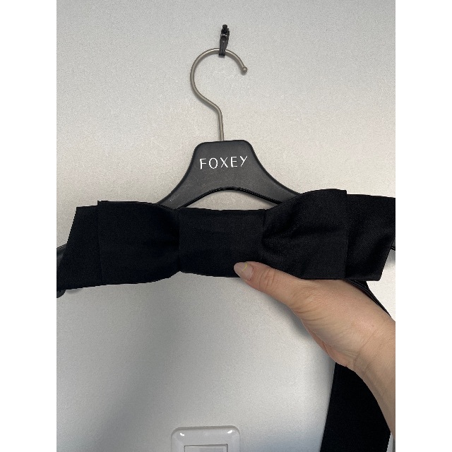 FOXEY(フォクシー)のフォクシー　リボンベルト　新品　ブラック レディースのファッション小物(ベルト)の商品写真