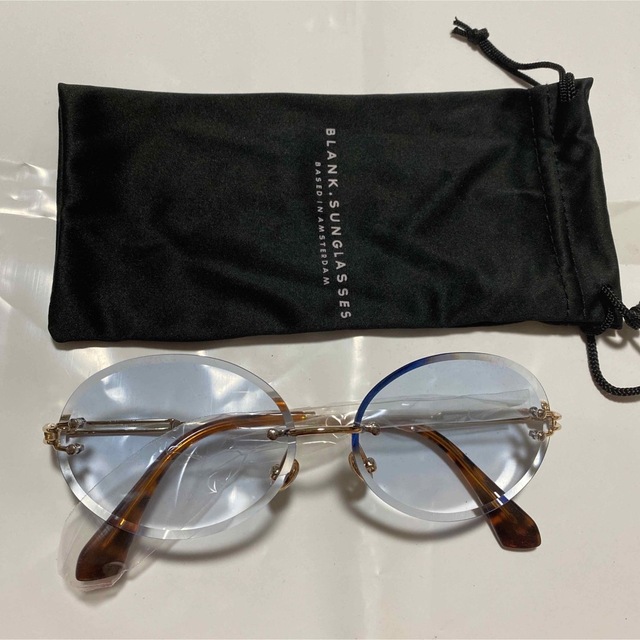 BLANK SUNGLASSES ブルー　 メンズのファッション小物(サングラス/メガネ)の商品写真