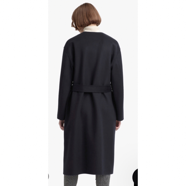 セオリー 美品 Luxe New Divide Collarless Coat - ロングコート