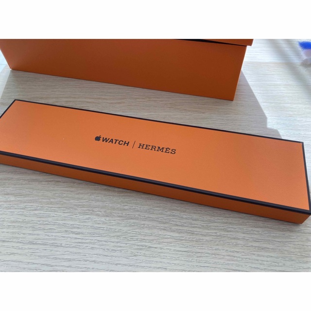 贅沢品 エルメス アップルウォッチ レザーベルト ブルー インディゴ